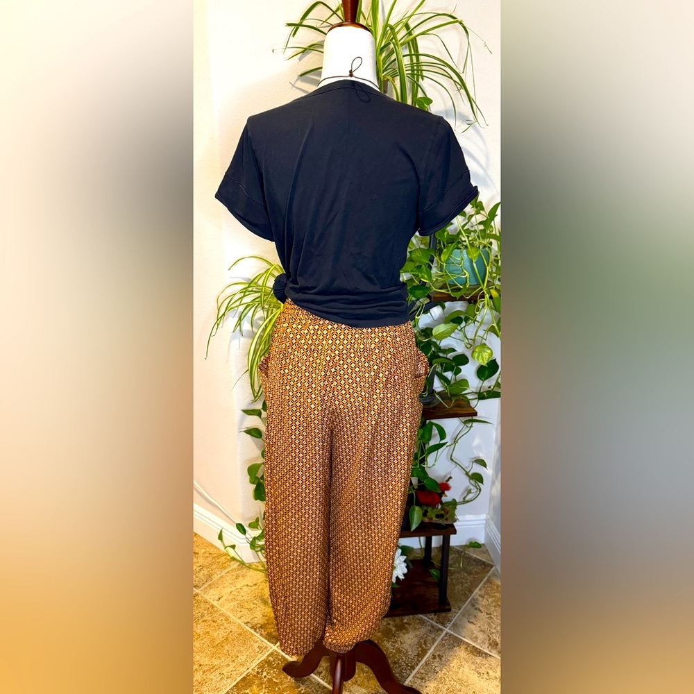 Geometric Patterned Harem Pants - image 2